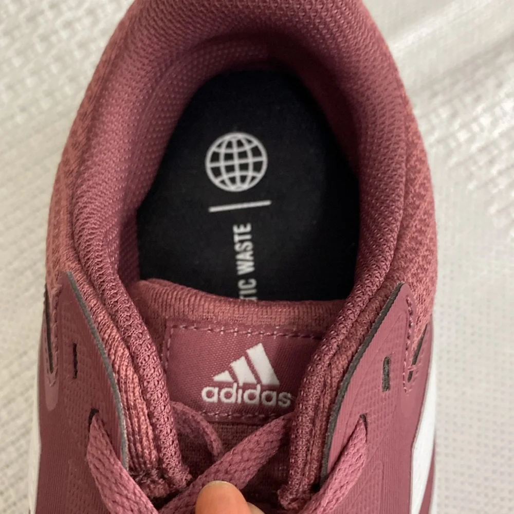 **SOLD**. Mens Adidas Cloudtfoam Comfort Plum colored running shoes size 12 - Picture 3 of 7